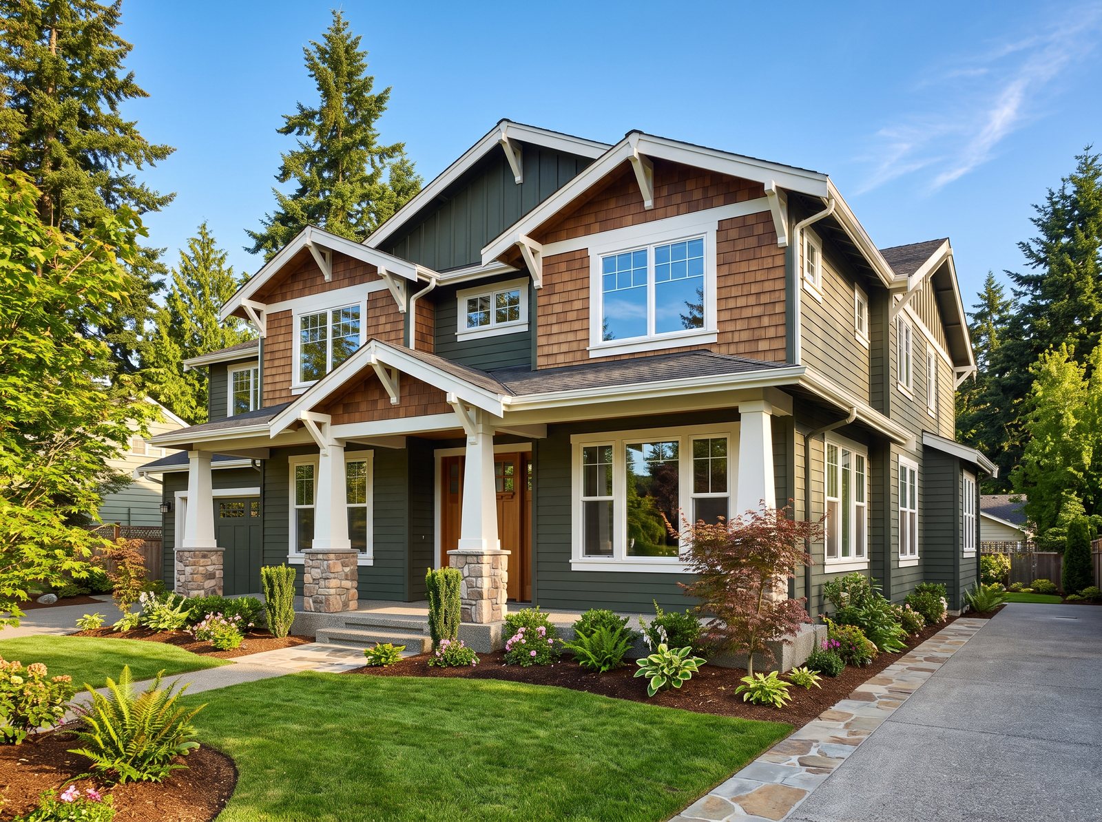 A home with freshly cleaned windows in Lynden, WA